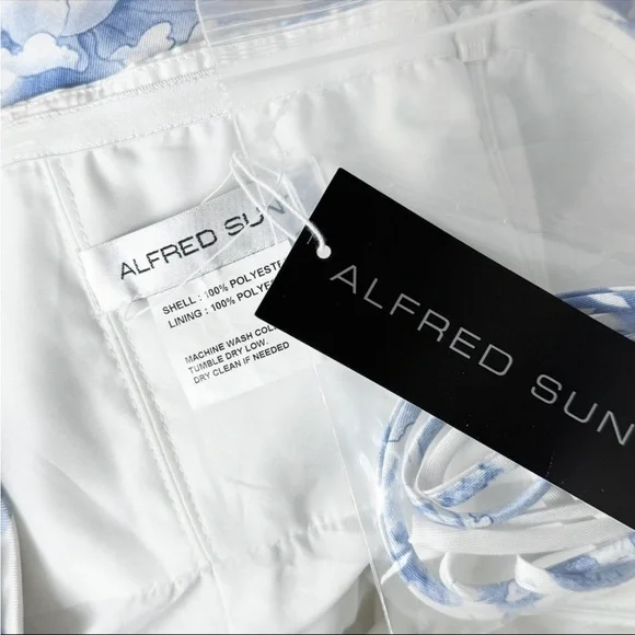 NWT ALFRED SUNG Floral Satin Twill Sweetheart Neck Strapless Ruffle Hem‎ Gown 14 - Picture 6 of 7